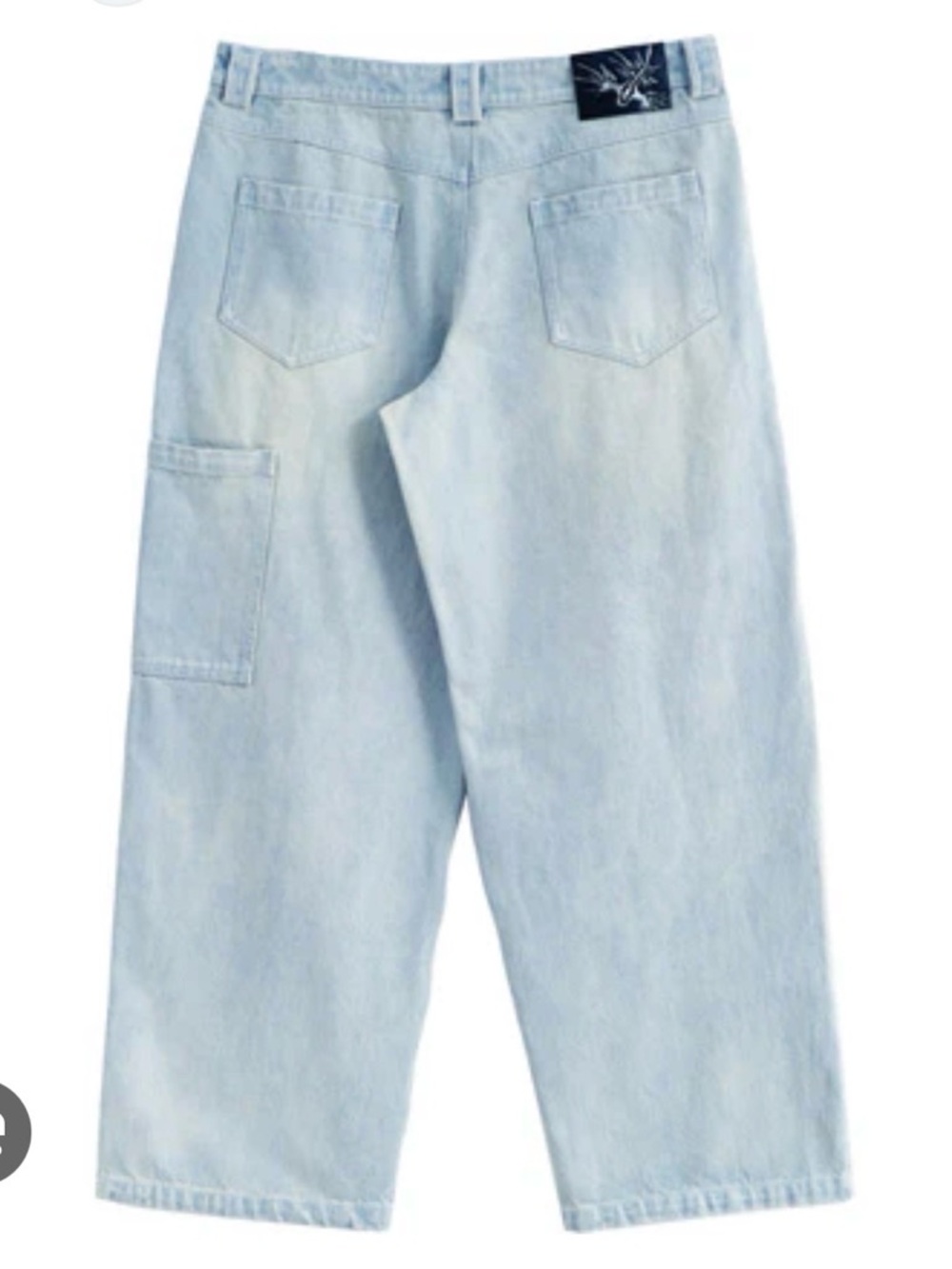 WOJO Ice Blue Chrome Denim Size Large 38